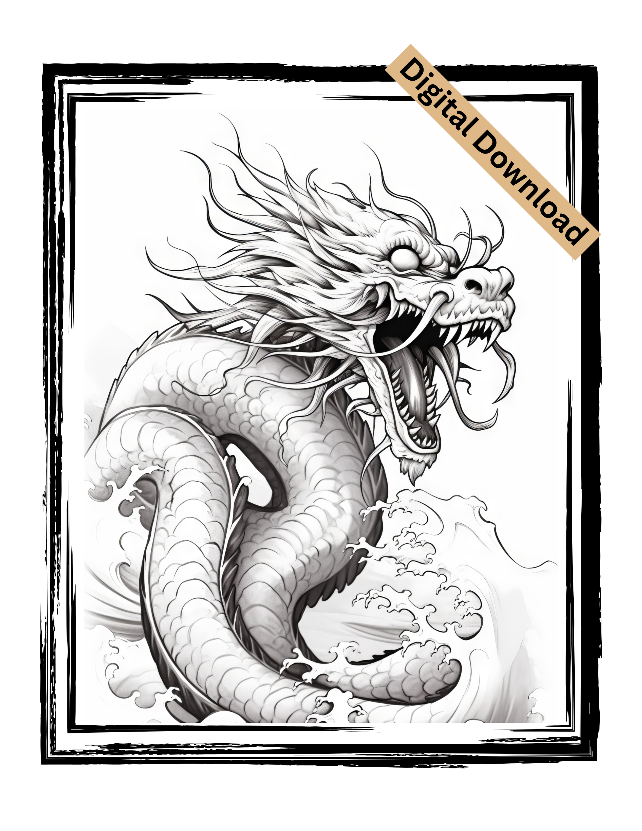 Dragons Colouring Book For Teenagers And Adults - Vol 4 - eBook