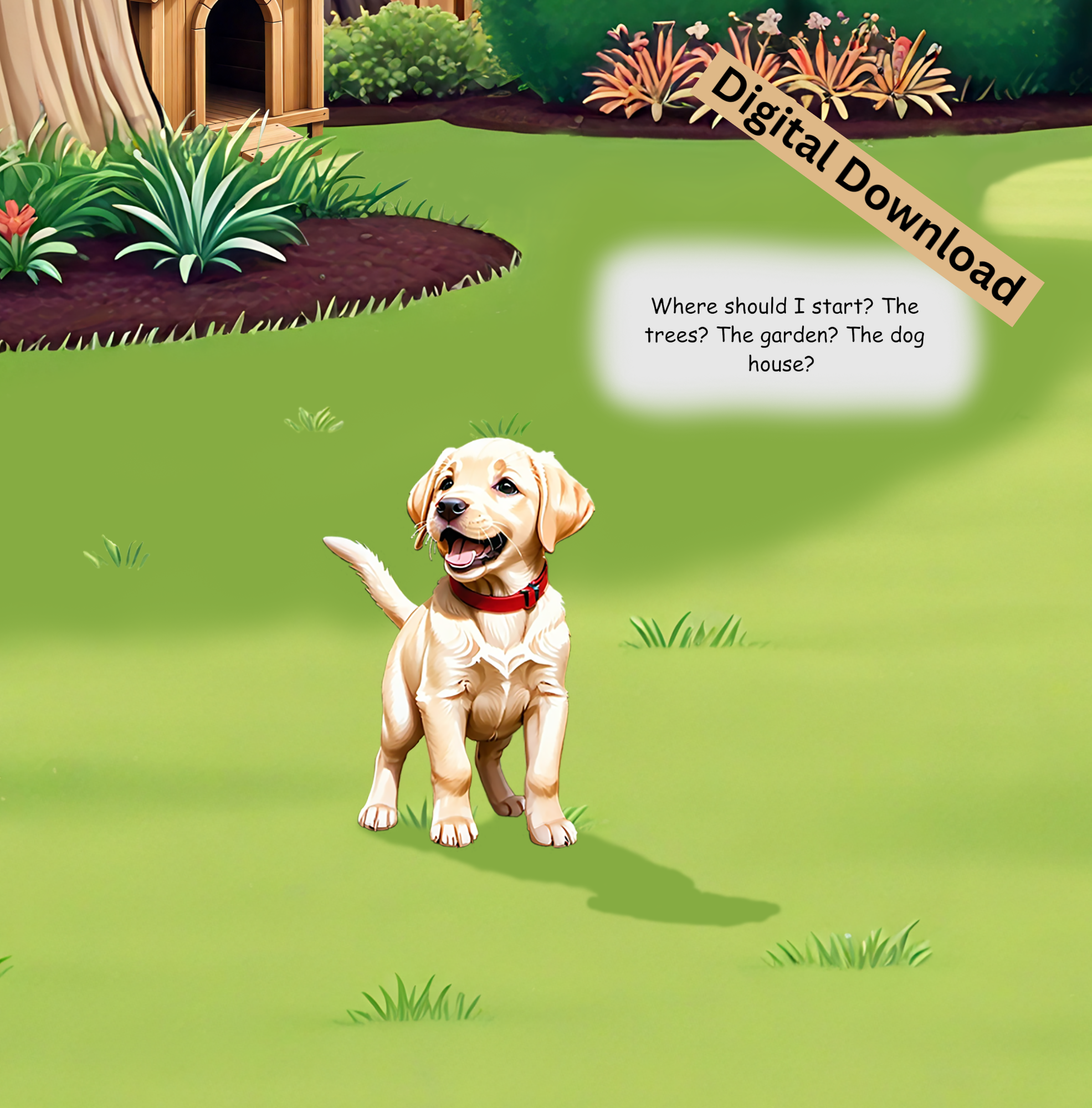 Waffles' Adventures - The Backyard - eBook